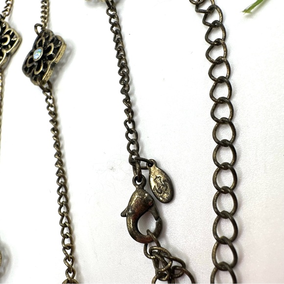 VINTAGE⚜️PREMIER DESIGNS Antiqued Golden Charm Necklace - Picture 4 of 6